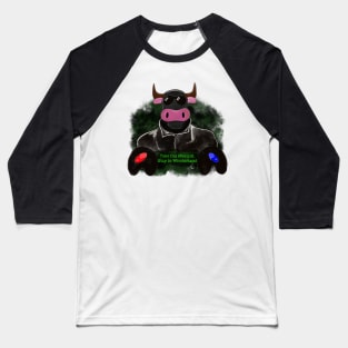 Moopheus - Stay in Wonderland - Computer Hacker Cow Baseball T-Shirt